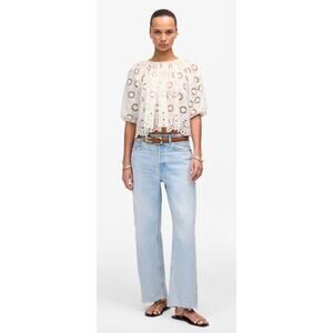 Madewell | NWT Low-Slung Baggy Crop Jeans Foster Wash | Sz 30